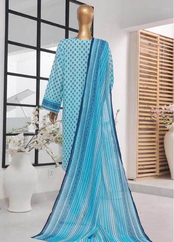 Bin Saeed Fabric - SM-610- 3 Piece Printed Stitched Suit