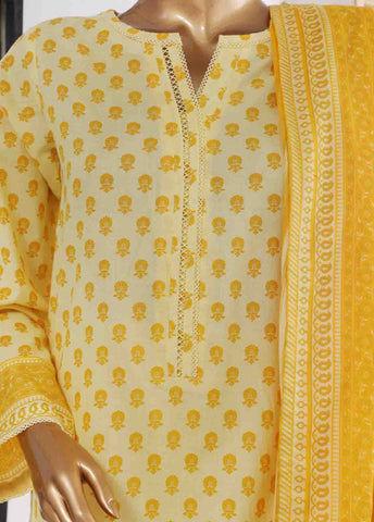 Bin Saeed Fabric - SM-613- 3 Piece Printed Stitched Suit