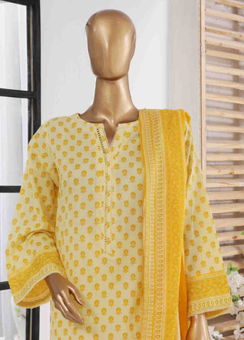 Bin Saeed Fabric - SM-613- 3 Piece Printed Stitched Suit
