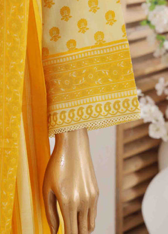 Bin Saeed Fabric - SM-613- 3 Piece Printed Stitched Suit