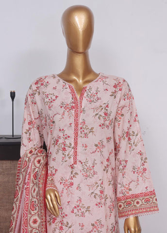 Bin Saeed Fabric - SM-738- 3 Piece Printed Stitched Suit