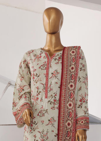 Bin Saeed Fabric - SM-739- 3 Piece Printed Stitched Suit
