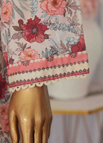 Bin Saeed Fabric - SM-744- 3 Piece Printed Stitched Suit