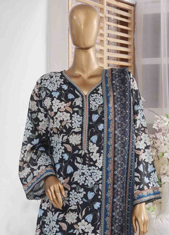 Bin Saeed Fabric - SM-746- 3 Piece Printed Stitched Suit