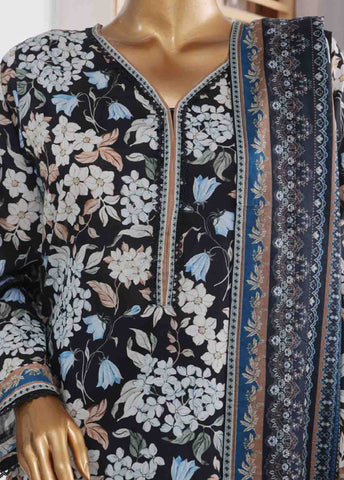 Bin Saeed Fabric - SM-746- 3 Piece Printed Stitched Suit