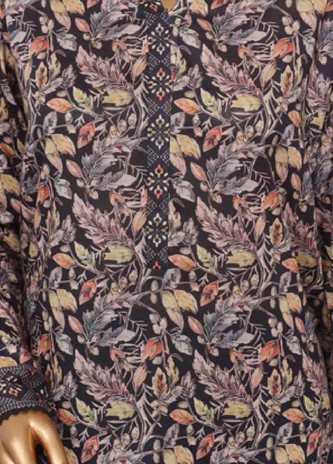 Bin Saeed Fabric - SM-748- 3 Piece Printed Stitched Suit