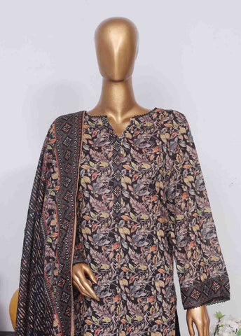 Bin Saeed Fabric - SM-748- 3 Piece Printed Stitched Suit