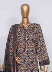 SM-748- 3 Piece Printed Stitched Suit
