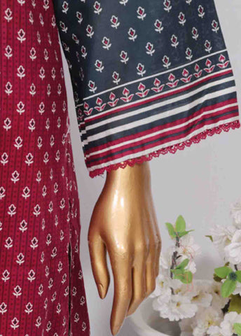 Bin Saeed Fabric - SM-751- 3 Piece Printed Stitched Suit