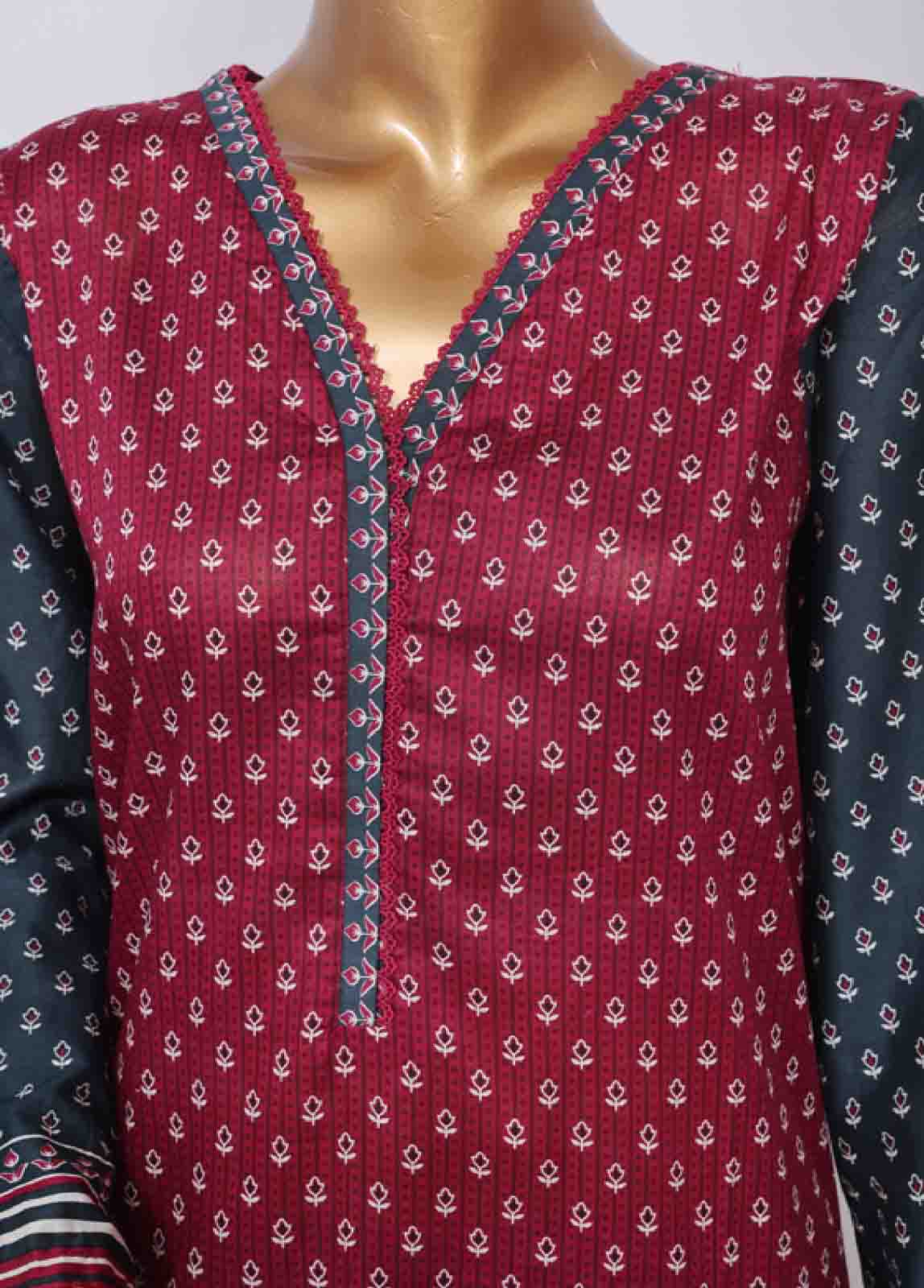 Bin Saeed Fabric - SM-751- 3 Piece Printed Stitched Suit