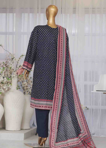Bin Saeed Fabric - SM-752- 3 Piece Printed Stitched Suit