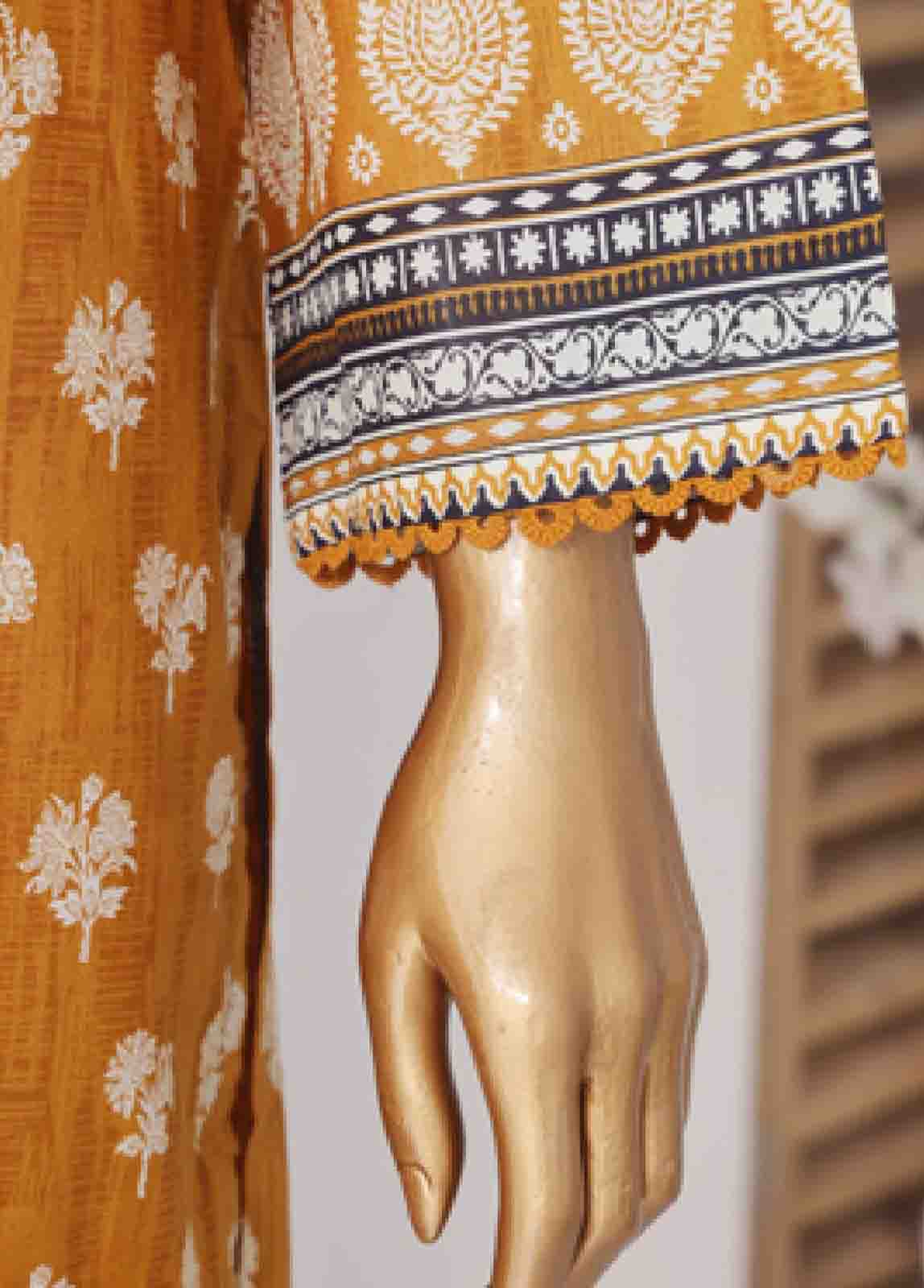 Bin Saeed Fabric - SM-760- 3 Piece Printed Stitched Suit