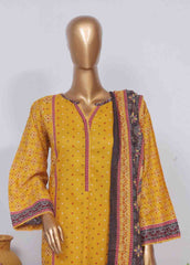 SM-762- 3 Piece Printed Stitched Suit