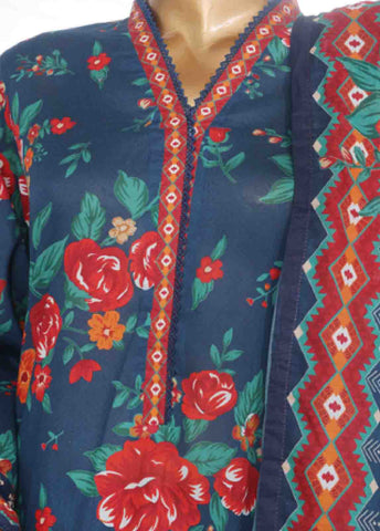 Bin Saeed Fabric - SM-766- 3 Piece Printed Stitched Suit