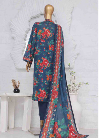 Bin Saeed Fabric - SM-766- 3 Piece Printed Stitched Suit