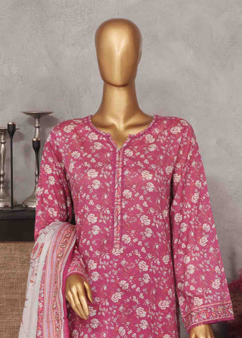 Bin Saeed Fabric - SM-769- 3 Piece Printed Stitched Suit