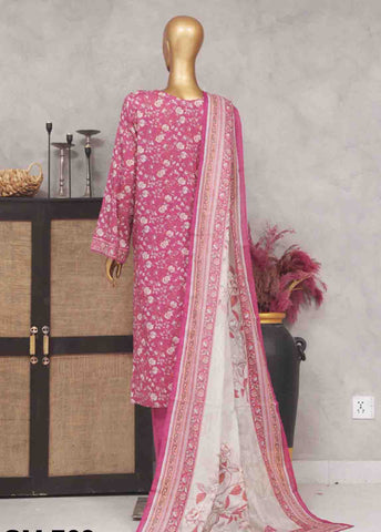 Bin Saeed Fabric - SM-769- 3 Piece Printed Stitched Suit