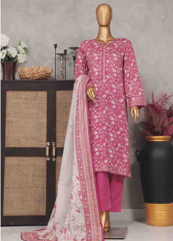 Bin Saeed Fabric - SM-769- 3 Piece Printed Stitched Suit