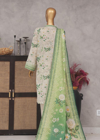 Bin Saeed Fabric - SM-770- 3 Piece Printed Stitched Suit