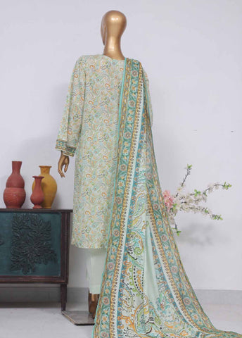 Bin Saeed Fabric - SM-771- 3 Piece Printed Stitched Suit