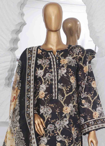 Bin Saeed Fabric - SM-772- 3 Piece Printed Stitched Suit