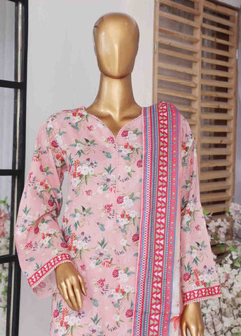Bin Saeed Fabric - SM-774- 3 Piece Printed Stitched Suit