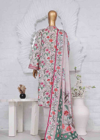 SM-775- 3 Piece Printed Stitched Suit