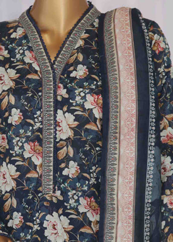 Bin Saeed Fabric - SM-777- 3 Piece Printed Stitched Suit