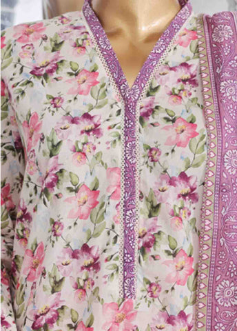 Bin Saeed Fabric - SM-779- 3 Piece Printed Stitched Suit