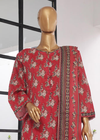 Bin Saeed Fabric - SM-785- 3 Piece Printed Stitched Suit