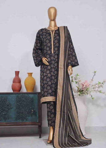 Bin Saeed Fabric - SM-790- 3 Piece Printed Stitched Suit
