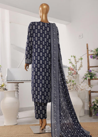 Bin Saeed Fabric - SM-802- 3 Piece Printed Stitched Suit