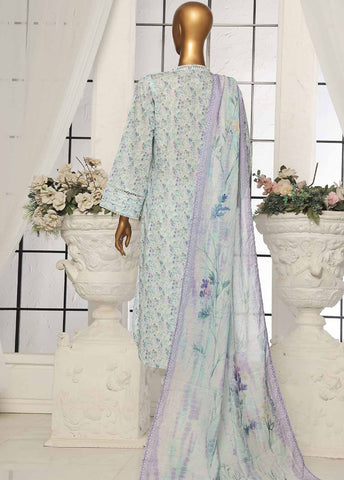 Bin Saeed Fabric - SM-98- 3 Piece Printed Stitched Suit