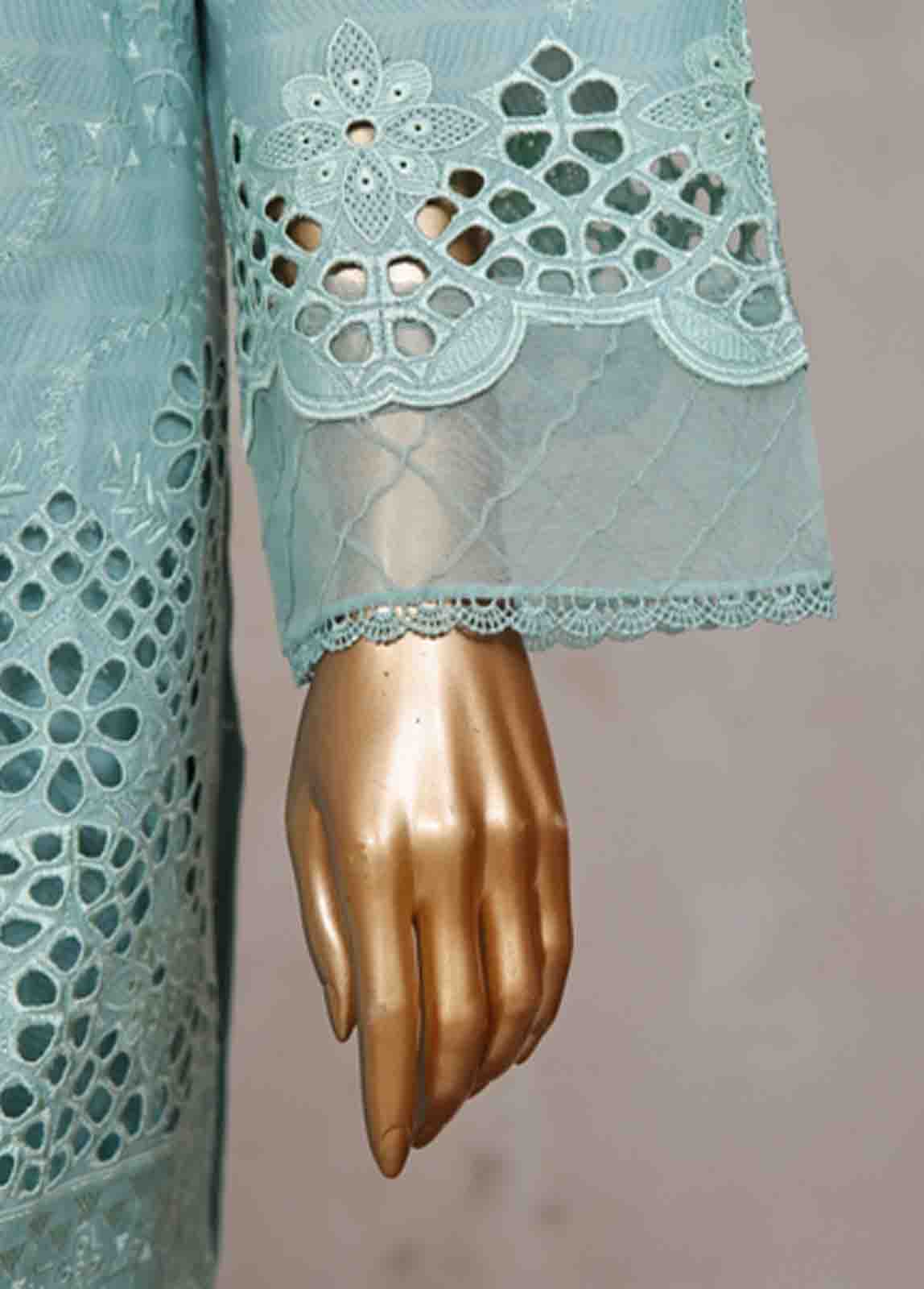 Bin Saeed Fabric - SM-CK-075-C-3 Piece Chikankari Stitched Suit