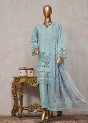 SM-CK-075-C-3 Piece Chikankari Stitched Suit