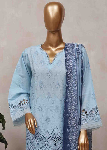 Bin Saeed Fabric - SM-CK-076-C-3 Piece Chikankari Stitched Suit