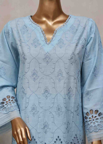 Bin Saeed Fabric - SM-CK-076-C-3 Piece Chikankari Stitched Suit