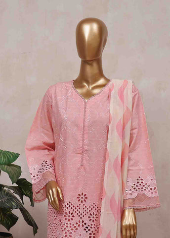 Bin Saeed Fabric - SM-CK-077-C-3 Piece Chikankari Stitched Suit