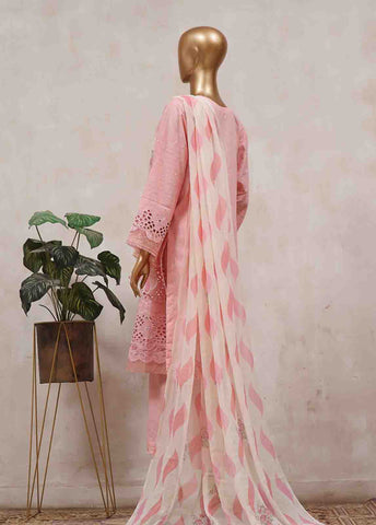 Bin Saeed Fabric - SM-CK-077-C-3 Piece Chikankari Stitched Suit