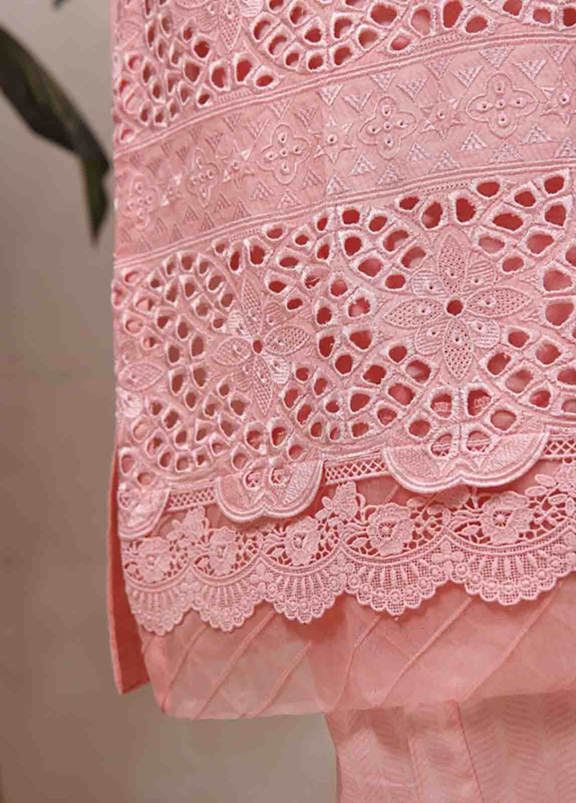 Bin Saeed Fabric - SM-CK-077-C-3 Piece Chikankari Stitched Suit