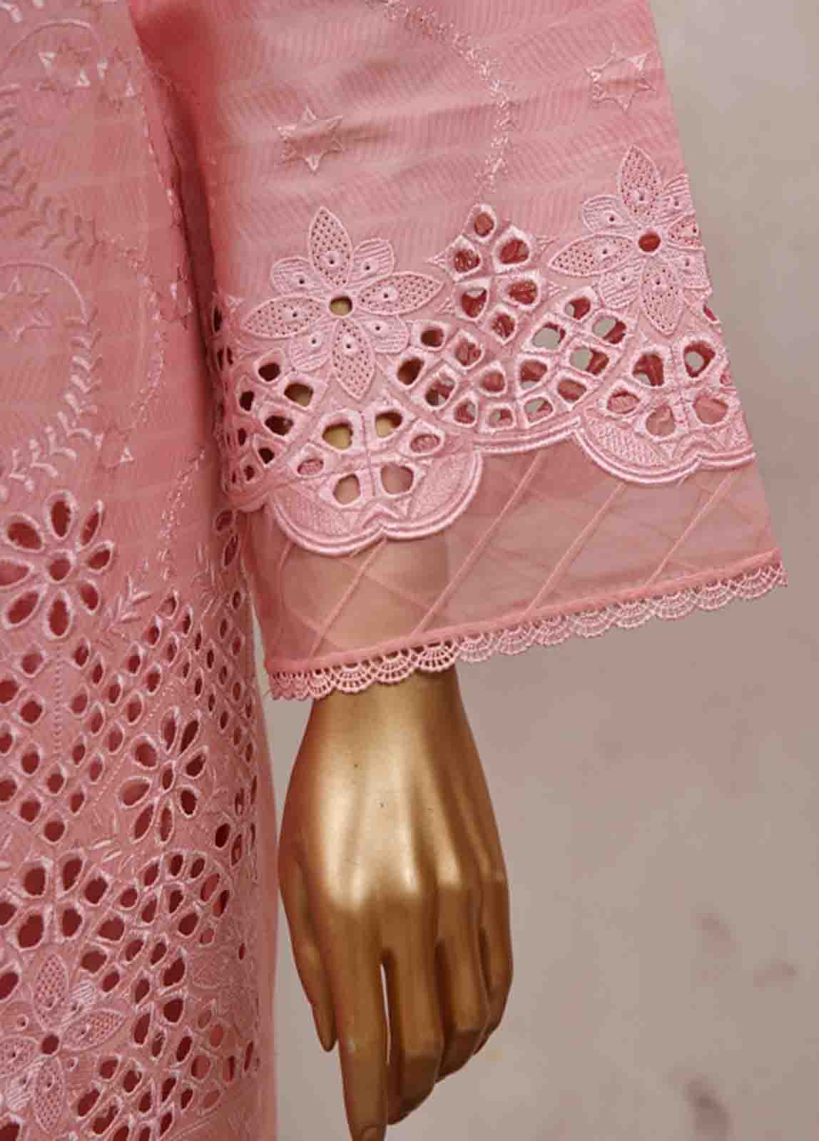 Bin Saeed Fabric - SM-CK-077-C-3 Piece Chikankari Stitched Suit