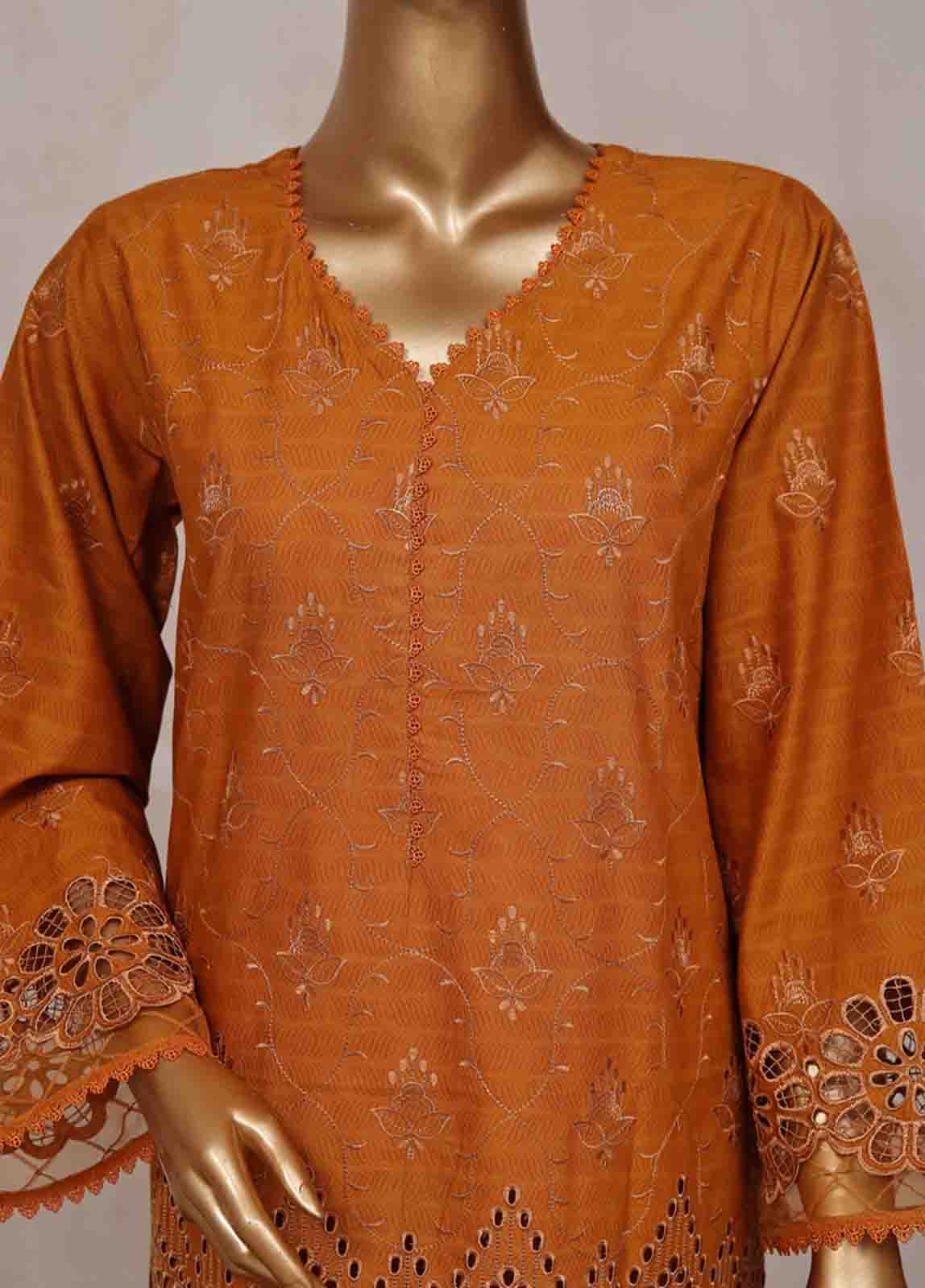 Bin Saeed Fabric - SM-CK-078-C-3 Piece Chikankari Stitched Suit