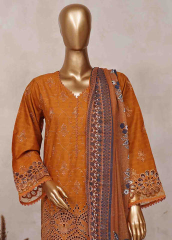 Bin Saeed Fabric - SM-CK-078-C-3 Piece Chikankari Stitched Suit