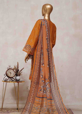 Bin Saeed Fabric - SM-CK-078-C-3 Piece Chikankari Stitched Suit