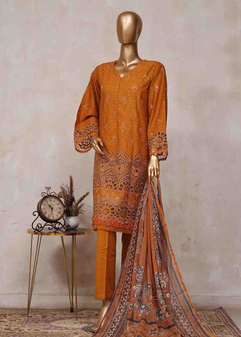Bin Saeed Fabric - SM-CK-078-C-3 Piece Chikankari Stitched Suit