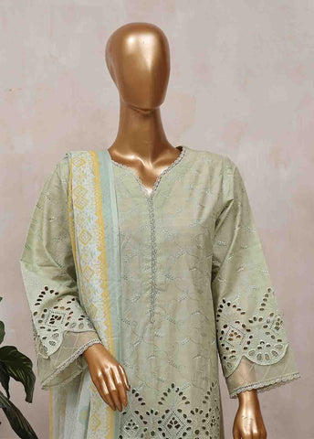 Bin Saeed Fabric - SM-CK-079-C-3 Piece Chikankari Stitched Suit