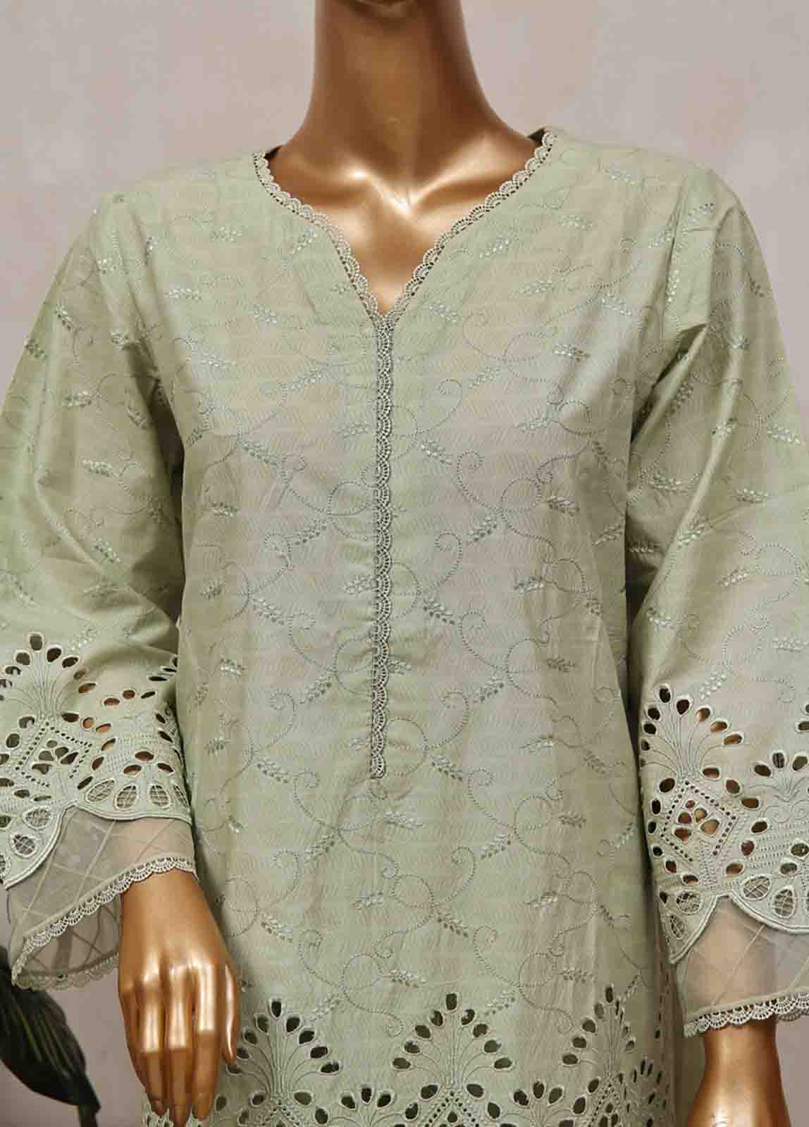 Bin Saeed Fabric - SM-CK-079-C-3 Piece Chikankari Stitched Suit