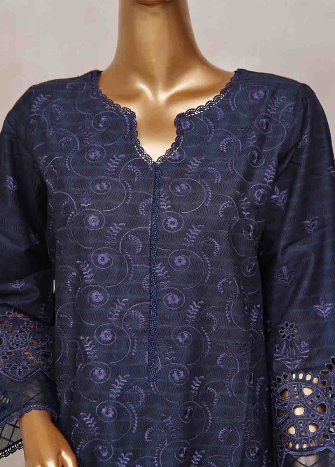 Bin Saeed Fabric - SM-CK-080-C-3 Piece Chikankari Stitched Suit