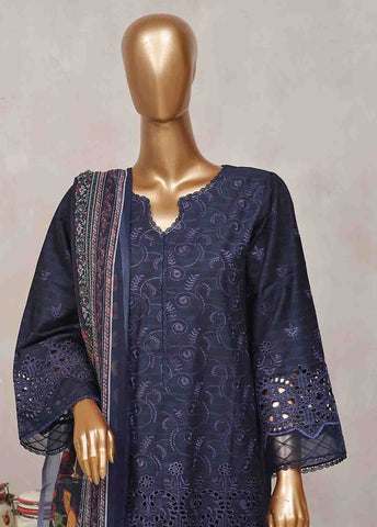 Bin Saeed Fabric - SM-CK-080-C-3 Piece Chikankari Stitched Suit