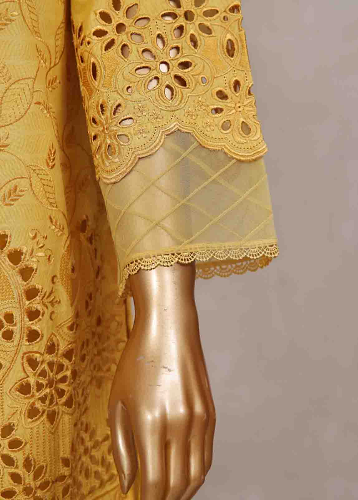 Bin Saeed Fabric - SM-CK-081-B-3 Piece Chikankari Stitched Suit